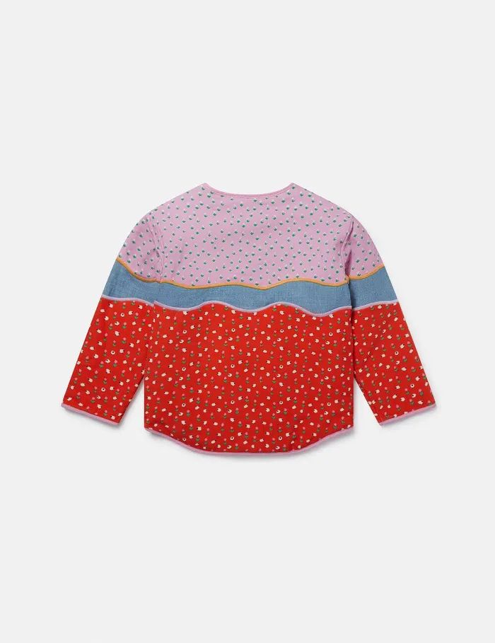 Stella McCartney Outerwear Kids Farmyard Appliqu Patchwork Jacket Multicolour Stella McCartney Outerwear Kids Farmyard Appliqu Patchwork Jacket Multicolour