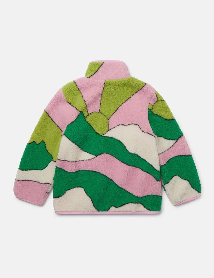 Stella McCartney Outerwear Kids Sunrise Scene Fleece Multi Mix Stella McCartney Outerwear Kids Sunrise Scene Fleece Multi Mix