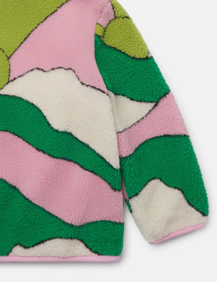 Stella McCartney Outerwear Kids Sunrise Scene Fleece Multi Mix Stella McCartney Outerwear Kids Sunrise Scene Fleece Multi Mix