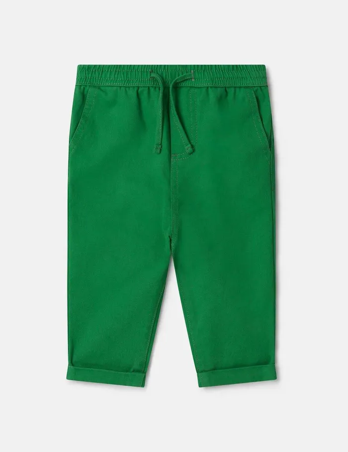 Stella McCartney Pants and Shorts Kids Drawstring Joggers Green