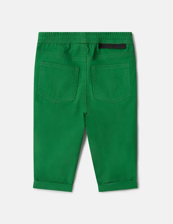 Stella McCartney Pants and Shorts Kids Drawstring Joggers Green Stella McCartney Pants and Shorts Kids Drawstring Joggers Green