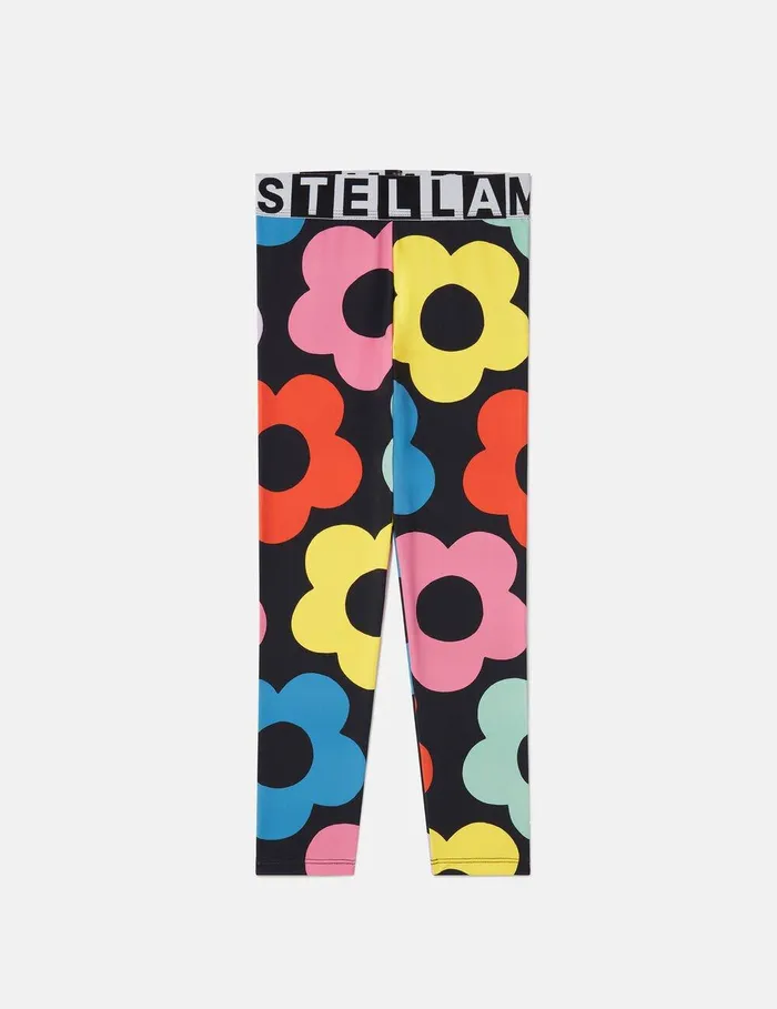 Stella McCartney Pants and Shorts Kids Floral Pattern Leggings Multicolour