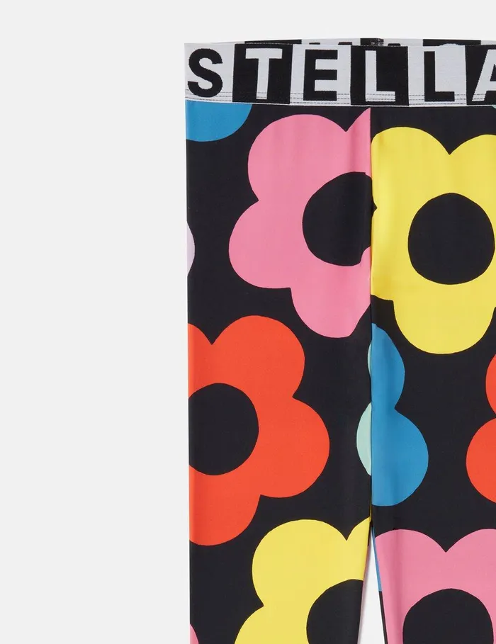 Stella McCartney Pants and Shorts Kids Floral Pattern Leggings Multicolour Stella McCartney Pants and Shorts Kids Floral Pattern Leggings Multicolour