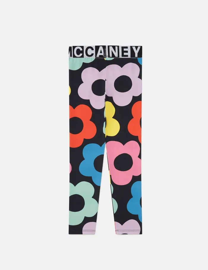Stella McCartney Pants and Shorts Kids Floral Pattern Leggings Multicolour Stella McCartney Pants and Shorts Kids Floral Pattern Leggings Multicolour