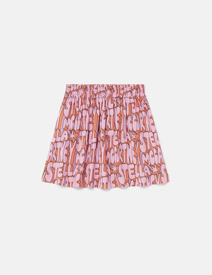 Stella McCartney Pants and Shorts Kids Stella Print Skirt Violetmulticolour Stella McCartney Pants and Shorts Kids Stella Print Skirt Violetmulticolour