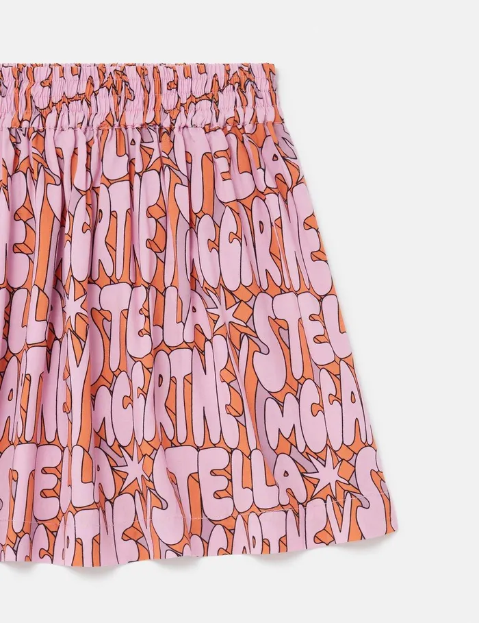 Stella McCartney Pants and Shorts Kids Stella Print Skirt Violetmulticolour Stella McCartney Pants and Shorts Kids Stella Print Skirt Violetmulticolour