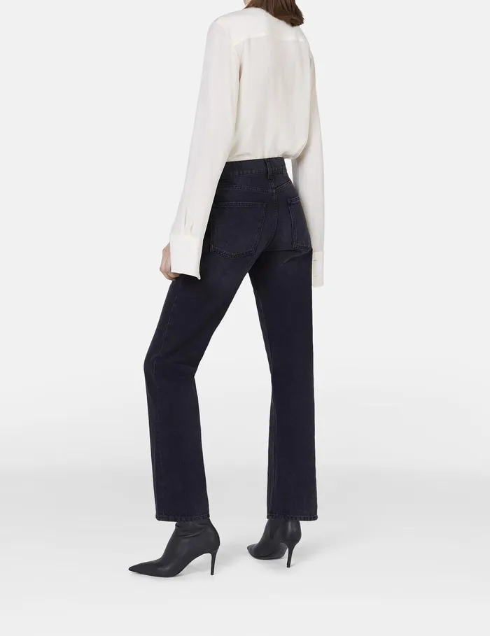 Stella McCartney Pants And Shorts Women Falabella Slim Leg Jeans Black Stella McCartney Pants And Shorts Women Falabella Slim Leg Jeans Black