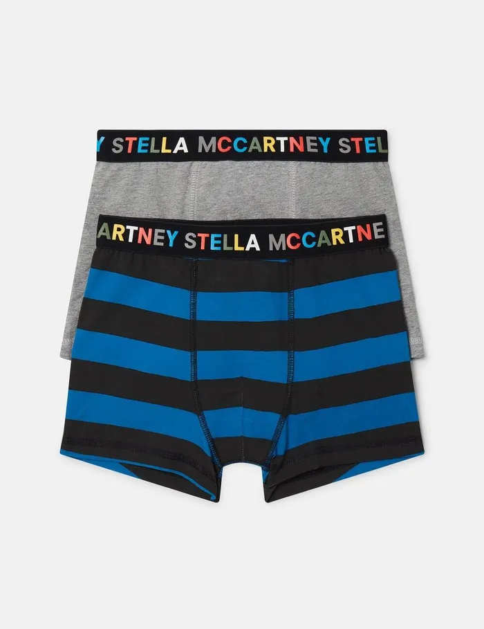 Stella McCartney Shoes And Accessories Kids 2 Pack Of Logo Boxers Multicolour Stella McCartney Shoes And Accessories Kids 2 Pack Of Logo Boxers Multicolour