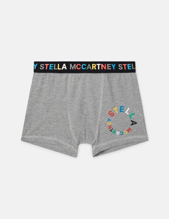 Stella McCartney Shoes And Accessories Kids 2 Pack Of Logo Boxers Multicolour Stella McCartney Shoes And Accessories Kids 2 Pack Of Logo Boxers Multicolour