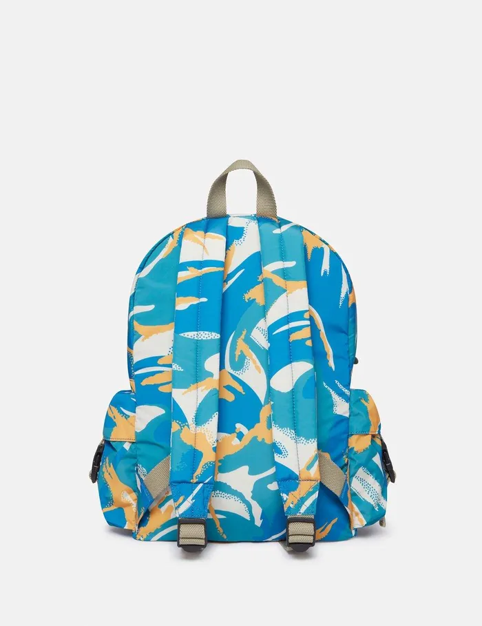 Stella McCartney Shoes And Accessories Kids Camouflage Pattern Backpack Blue Stella McCartney Shoes And Accessories Kids Camouflage Pattern Backpack Blue