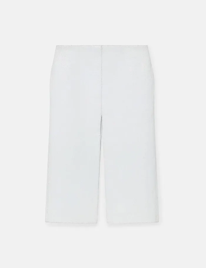 Stella McCartney Skirts Women Crackled Finish Midi Skirt Pure White