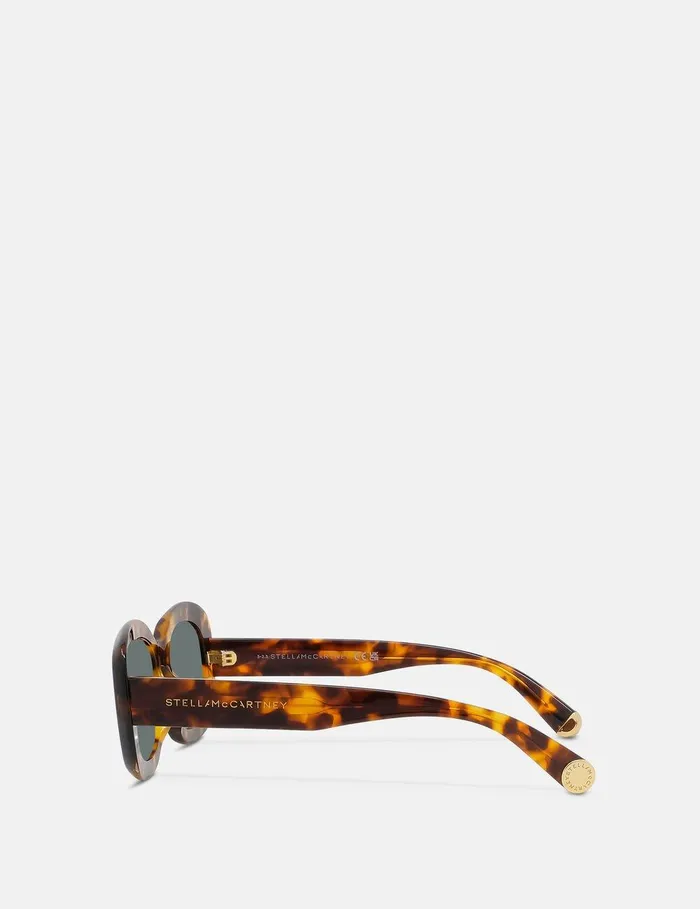 Stella McCartney Sunglasses Women Chunky Oval Sunglasses Glossy Havana Stella McCartney Sunglasses Women Chunky Oval Sunglasses Glossy Havana