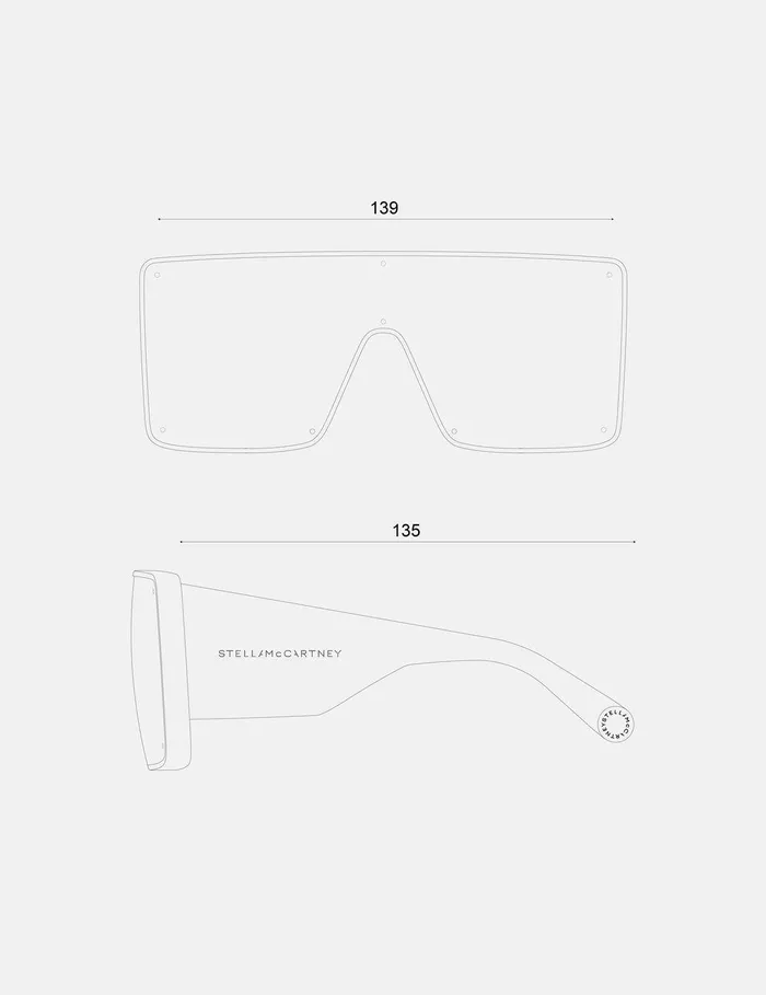 Stella McCartney Sunglasses Women Translucent Square Sunglasses Translucent Black Monochrome Stella McCartney Sunglasses Women Translucent Square Sunglasses Translucent Black Monochrome