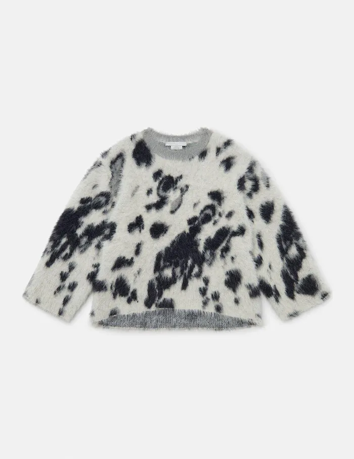 Stella McCartney Sweaters and Cardigans Kids Appaloosa Pattern Sweater Ivory