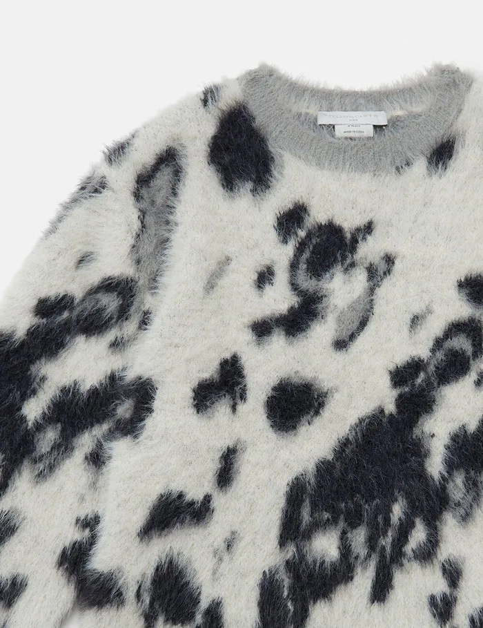 Stella McCartney Sweaters and Cardigans Kids Appaloosa Pattern Sweater Ivory Stella McCartney Sweaters and Cardigans Kids Appaloosa Pattern Sweater Ivory