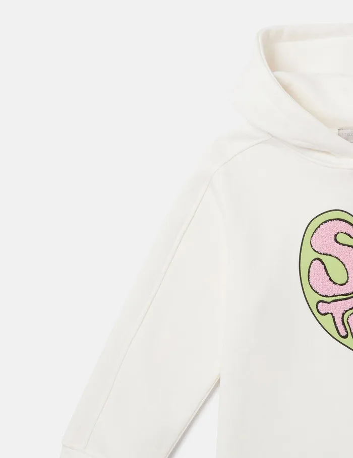 Stella McCartney Sweaters and Cardigans Kids Stella Graphic Appliqu Hoodie Ivory Stella McCartney Sweaters and Cardigans Kids Stella Graphic Appliqu Hoodie Ivory