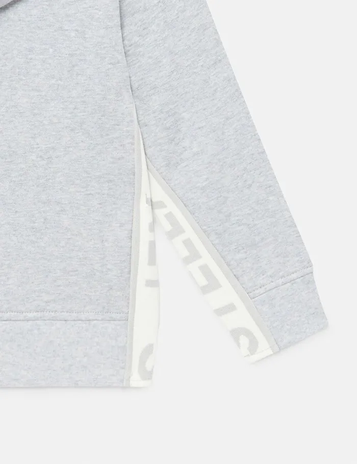 Stella McCartney TShirts And Sweatshirt Kids Logo Graphic Hooded Zipper Sweatshirt Grey Stella McCartney TShirts And Sweatshirt Kids Logo Graphic Hooded Zipper Sweatshirt Grey