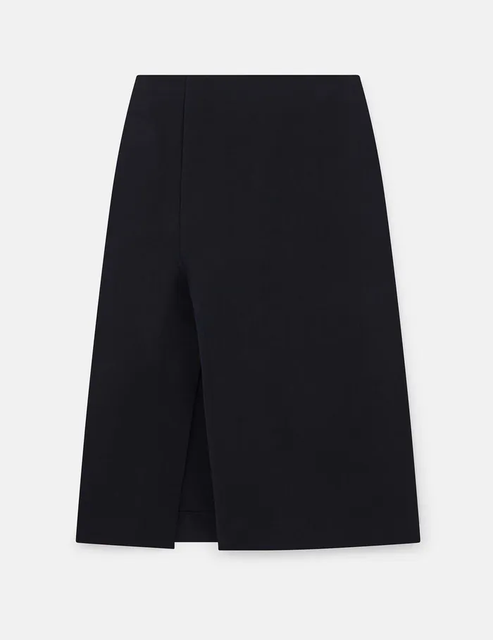 Stella McCartney Tailoring Women KickFlare Midi Skirt Midnight Black