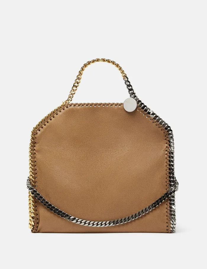 Stella McCartney TopHandle Bags Women Falabella FoldOver Tote Bag Pecan Brown Stella McCartney TopHandle Bags Women Falabella FoldOver Tote Bag Pecan Brown