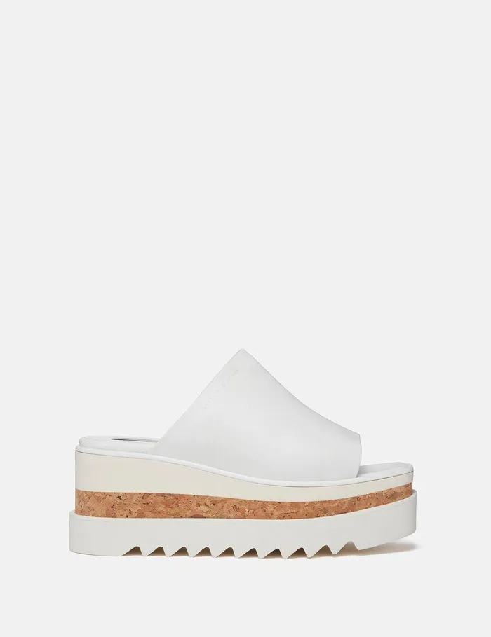 Stella McCartney Wedges Women SneakElyse Platform Sandals Pure White