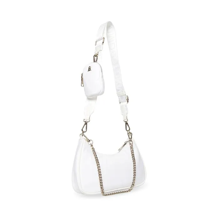 Steve Madden Bvital White Womens Shoulder Bags Steve Madden Bvital White Womens Shoulder Bags