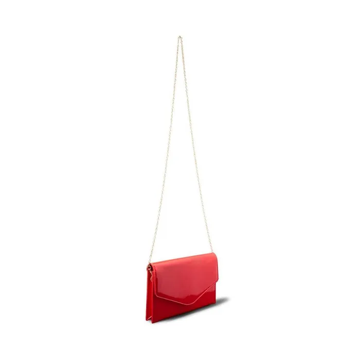 Steve Madden Bworldly Red Patent Womens Shoulder Bags