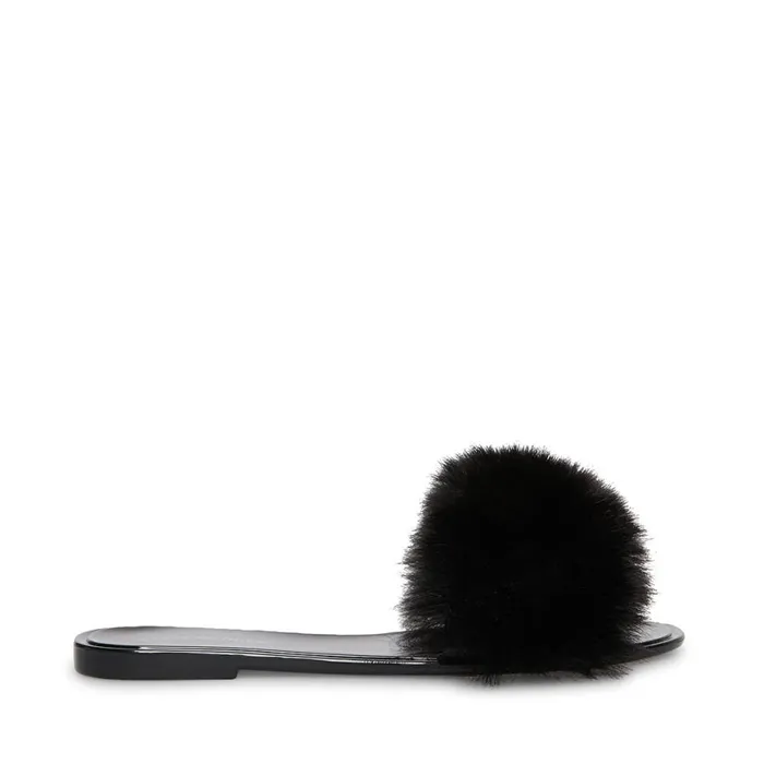 Steve Madden Fritzie Black Womens Slippers