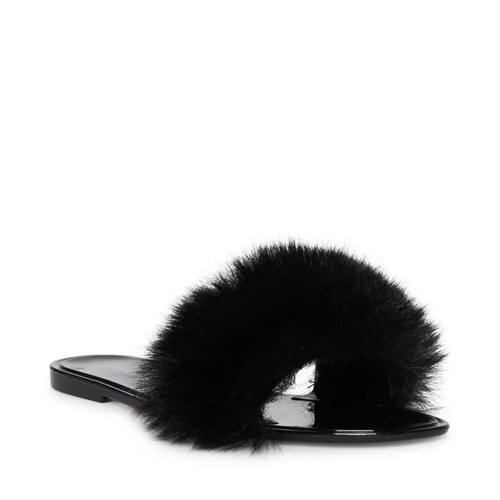 Steve Madden Fritzie Black Womens Slippers