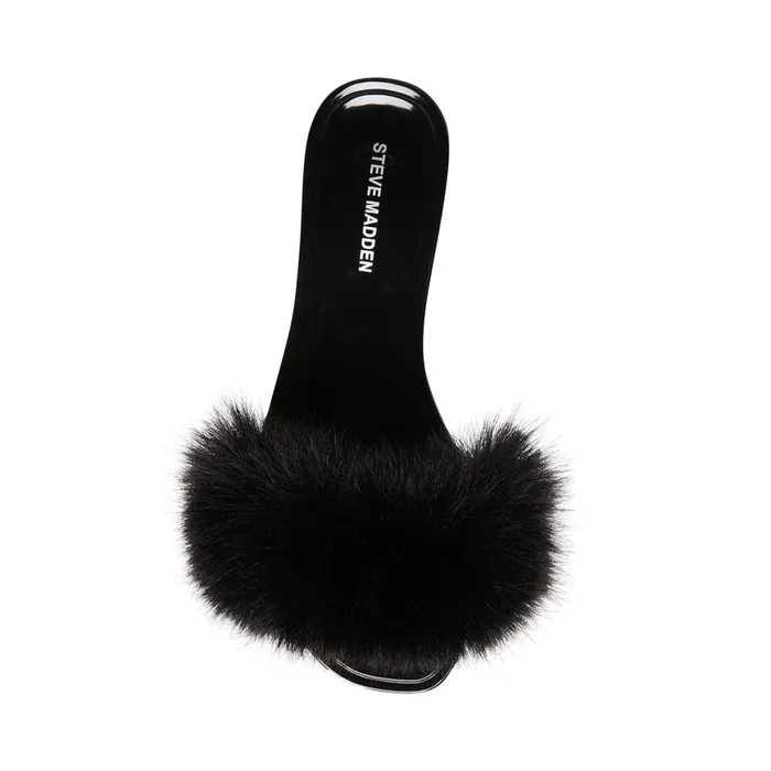 Steve Madden Fritzie Black Womens Slippers