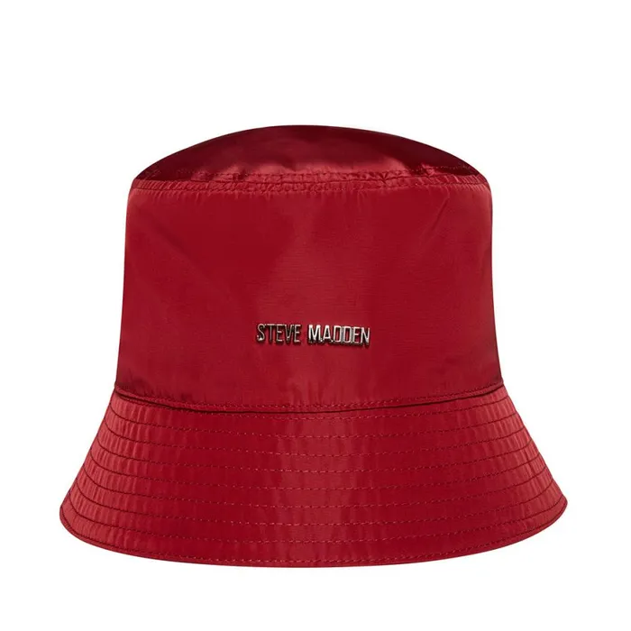Steve Madden Nylon Bucket Hat Wine Womens Hats and Hair Accessories