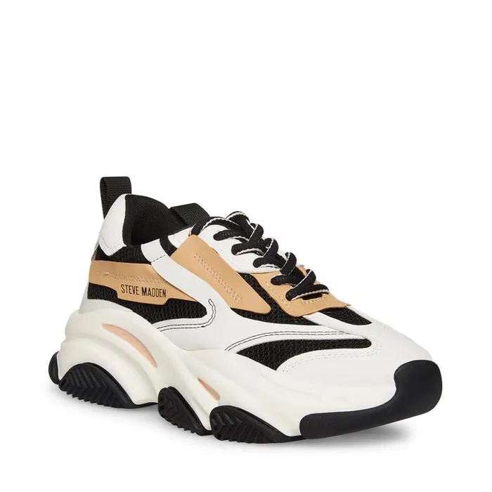 Steve Madden Possession Blacktan Black Tan Womens Sneakers Steve Madden Possession Blacktan Black Tan Womens Sneakers