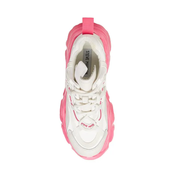 Steve Madden Revel Whitepink White Pink Womens Sneakers Steve Madden Revel Whitepink White Pink Womens Sneakers