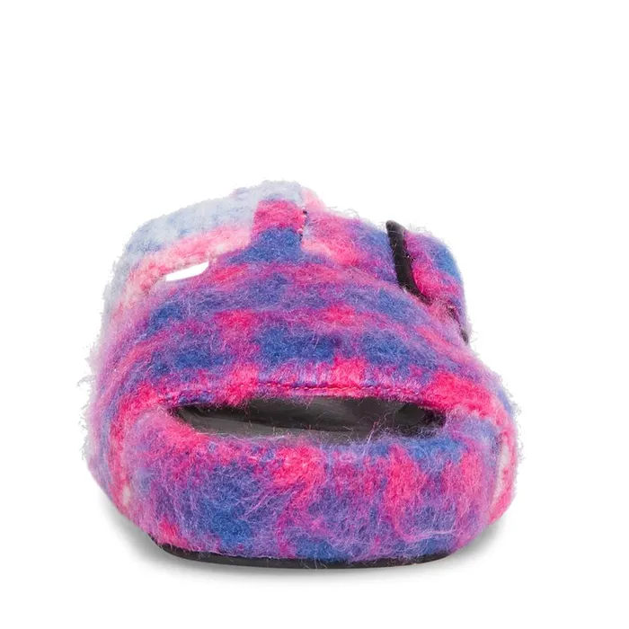 Steve Madden Rizzle Pink Multi Womens Slippers