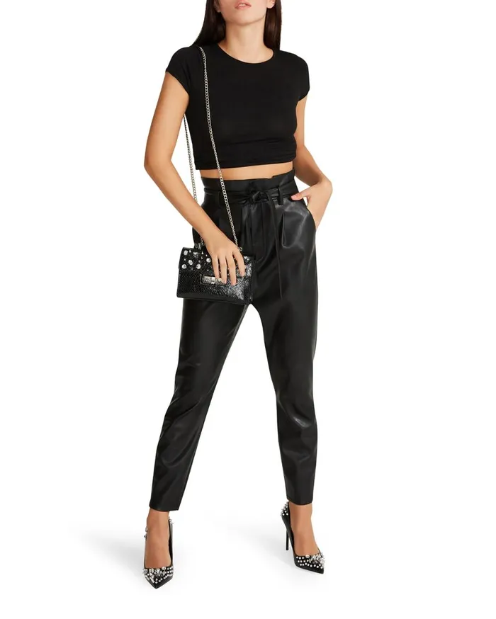 Steve Madden Skin In The Game Pant Black Womens Bottoms