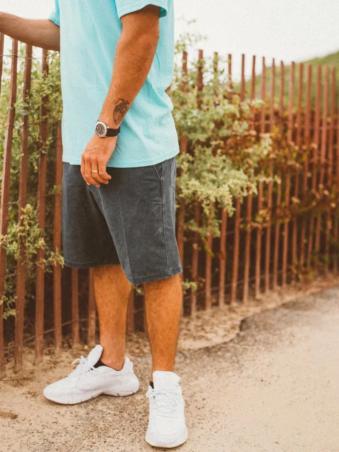 Stone Faded Hybrid Shorts 8211 Stealth Mens Volcom Golf