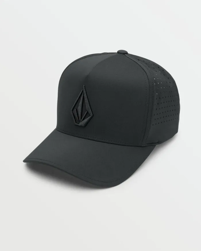 Stone Vent Delta Adjustable Hat 8211 Black Mens Volcom Hats and Beanies