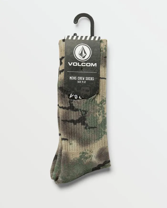 Stoney Shred Socks 8211 Dark Khaki Mens Volcom Socks
