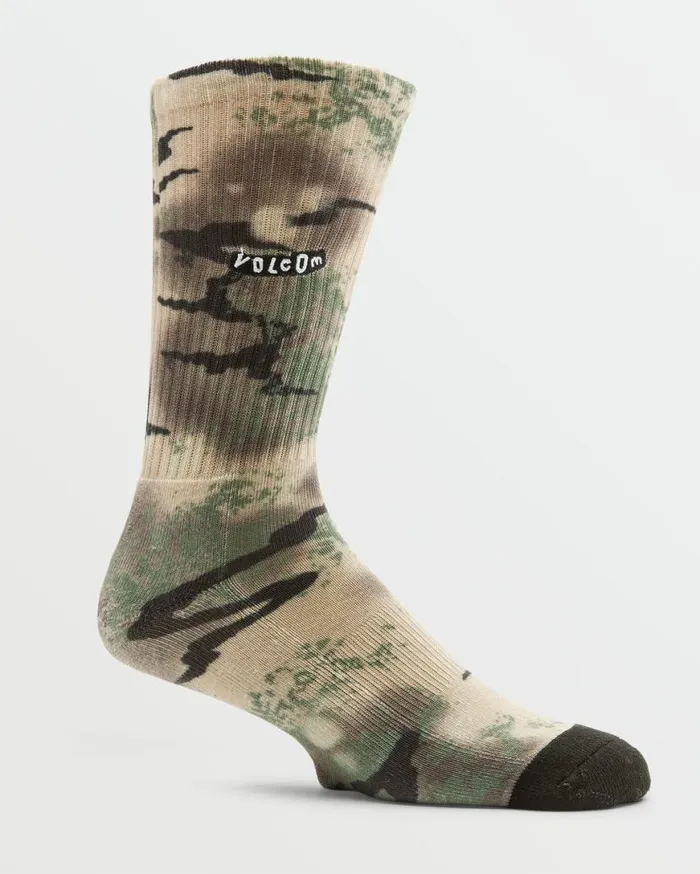 Stoney Shred Socks 8211 Dark Khaki Mens Volcom Socks