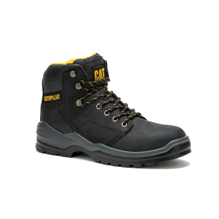 Striver Steel Toe Work Boot Black Men Cat Footwear Boots