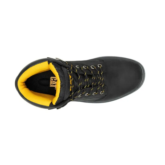 Striver Steel Toe Work Boot Black Men Cat Footwear Boots