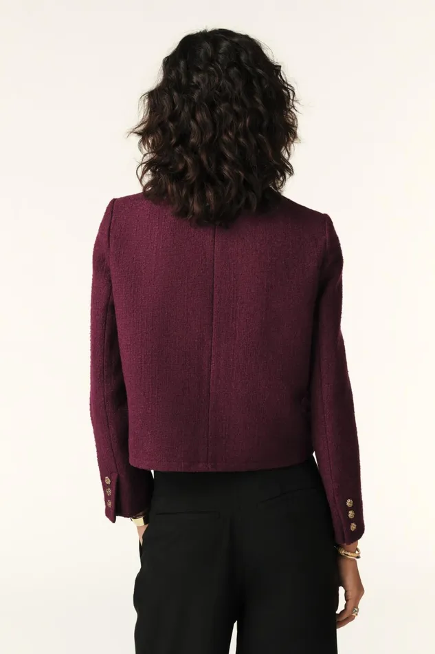 Structured Jacket Meredith Brown Women Baandsh Jackets and Coats