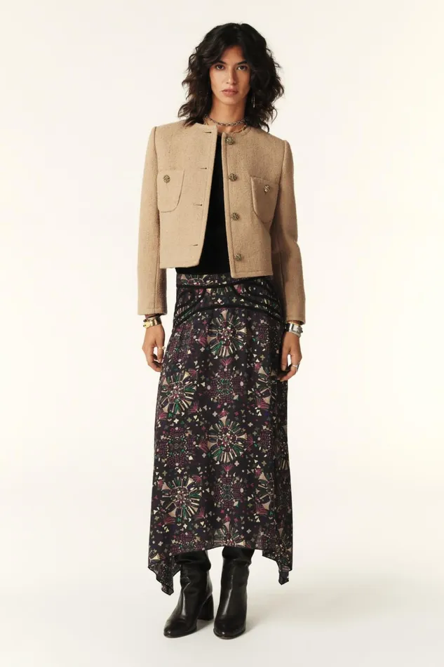Structured Jacket Meredith Brown Women Baandsh Jackets and Coats