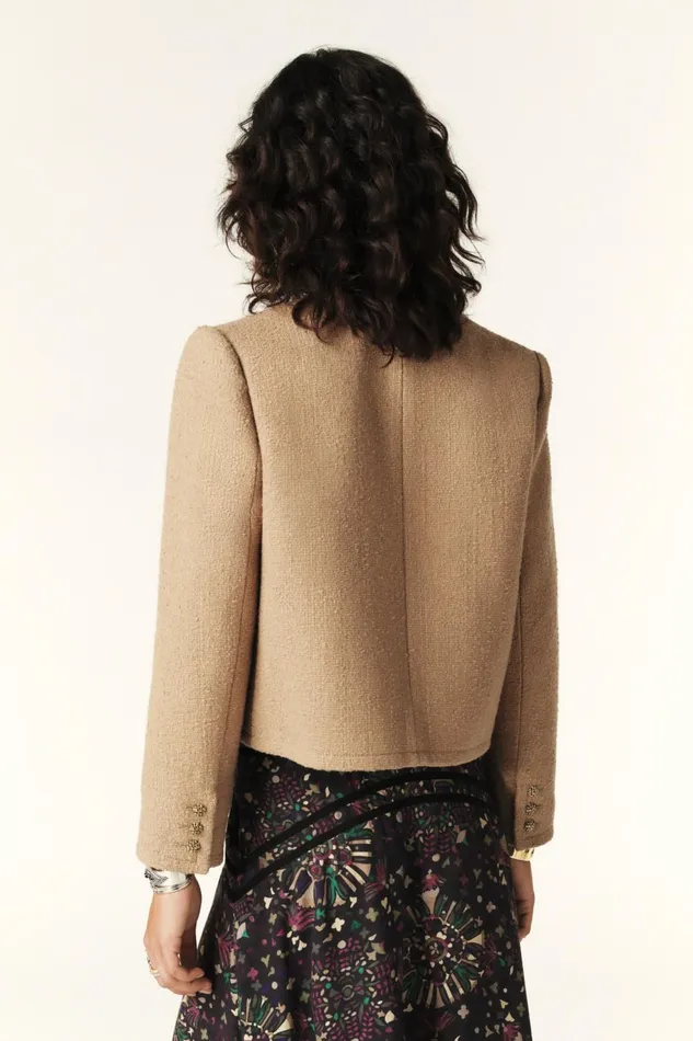 Structured Jacket Meredith Brown Women Baandsh Jackets and Coats