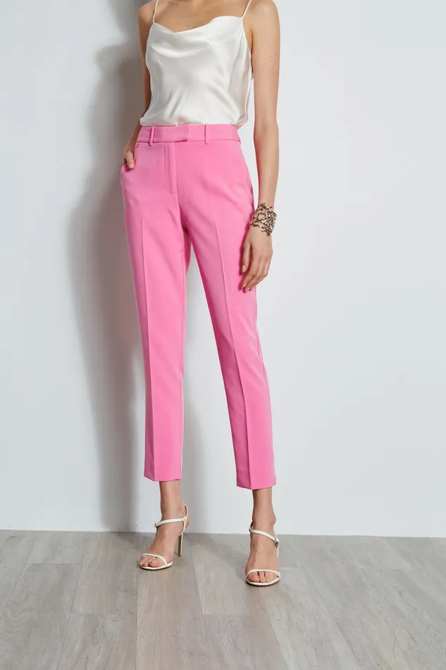 Suiting Women Elie Tahari Slim Fit Cropped Pants CARNATION
