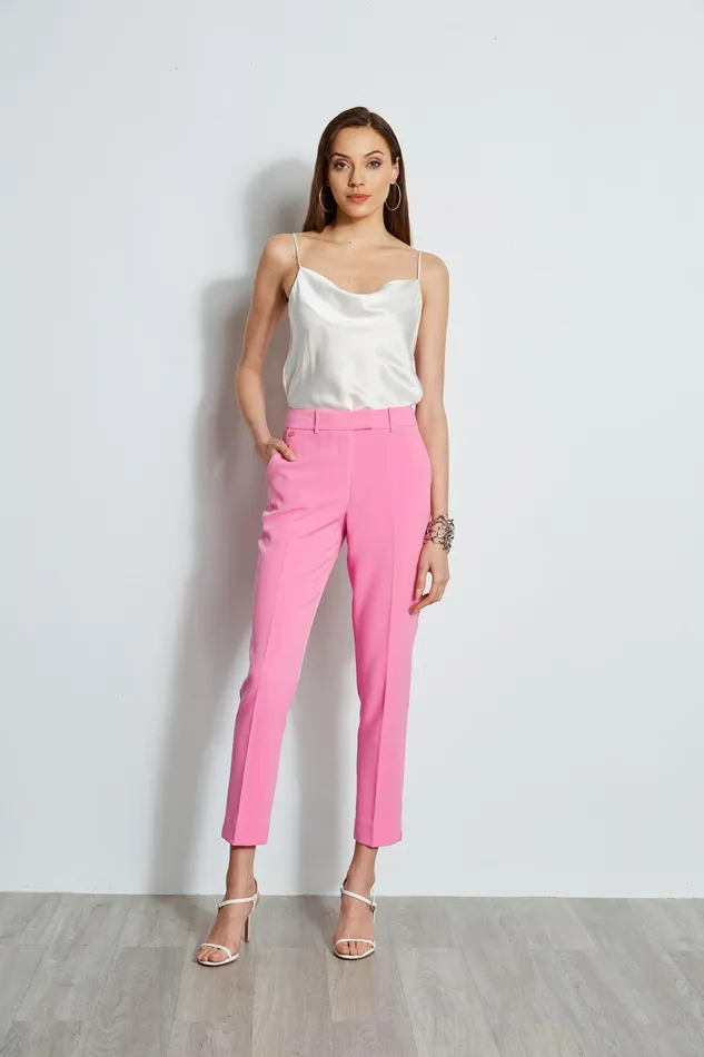 Suiting Women Elie Tahari Slim Fit Cropped Pants CARNATION