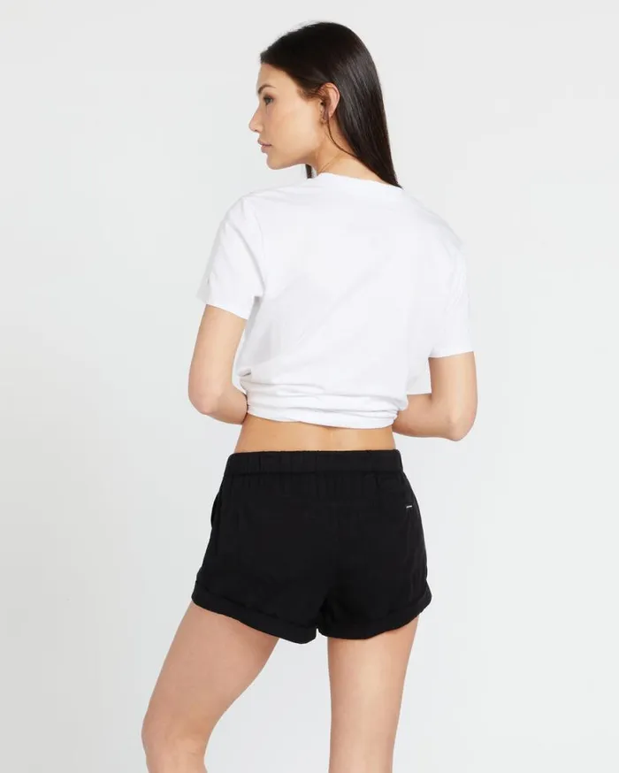 Sunday Strut Shorts 8211 Black Out Womens Volcom Bottoms