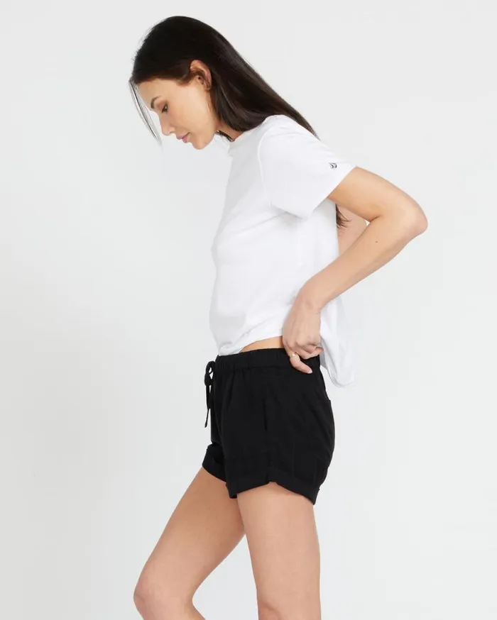 Sunday Strut Shorts 8211 Black Out Womens Volcom Bottoms
