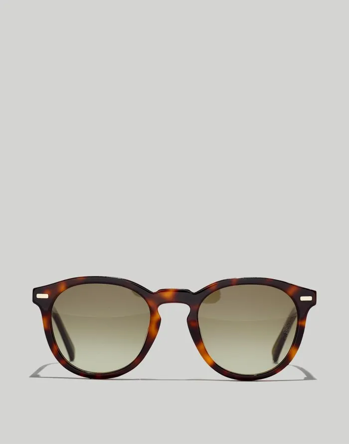 Sunglasses Men Madewell Round Acetate Sunglasses Classic Tortoise Mens