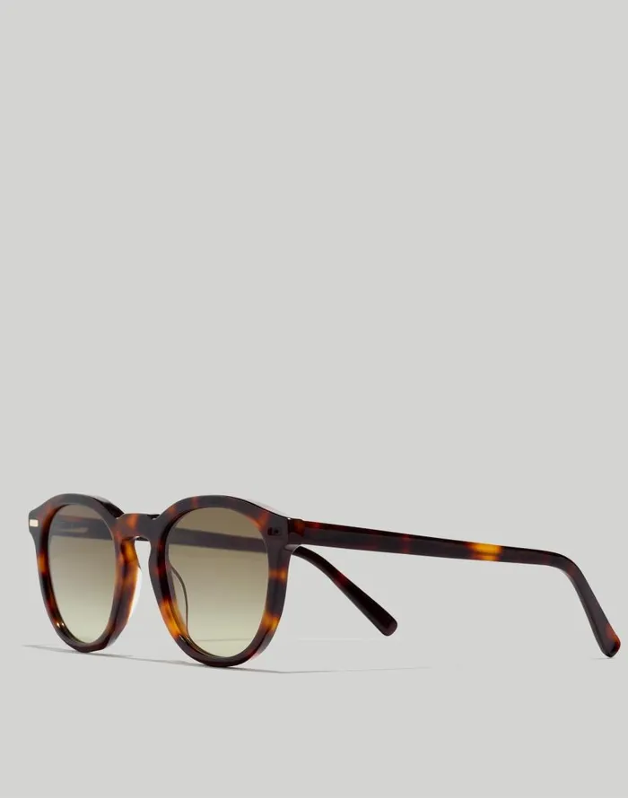 Sunglasses Men Madewell Round Acetate Sunglasses Classic Tortoise Mens