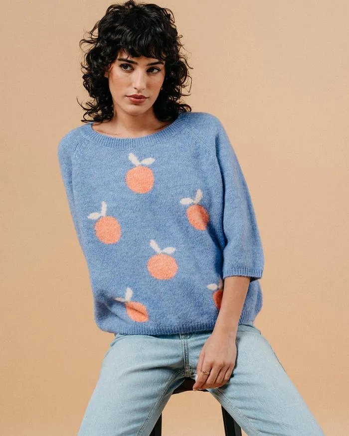 SWEATER BLEU MACY Shop Grace and Mila Patterned Sweaters